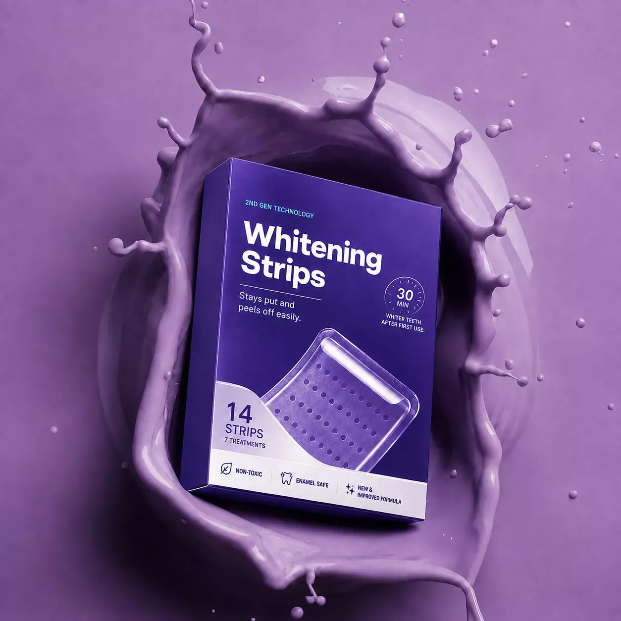 Purple Teeth Whitening Strips