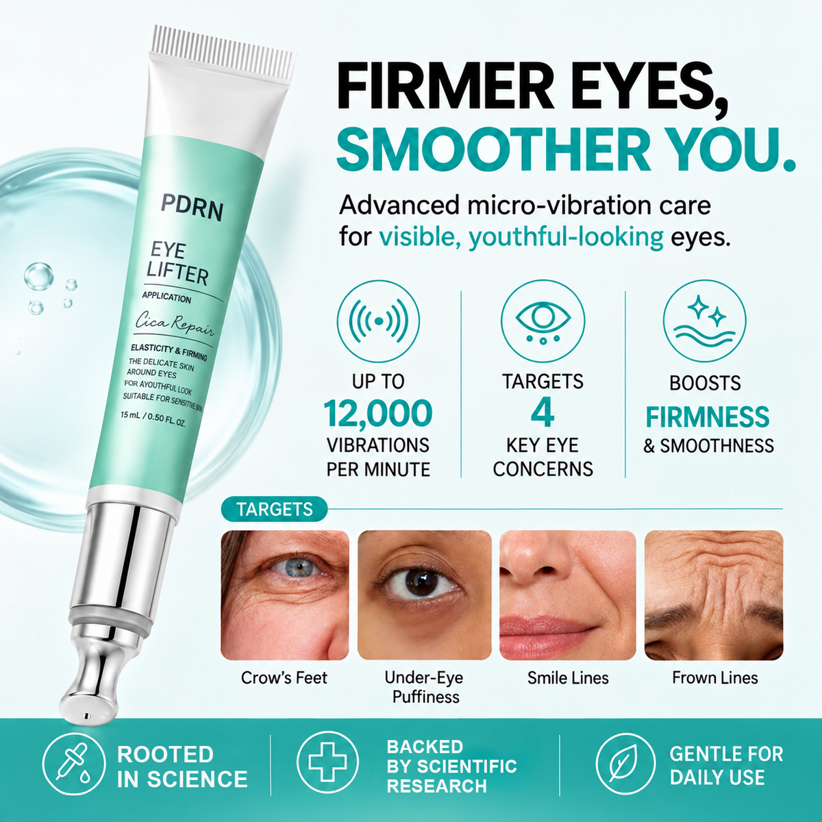 Viral PDRN Micro-Vibration Eye Applicator Cream