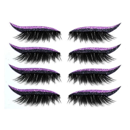 Reusable Eyeliner And Eyelash Stickers (4 Pairs)
