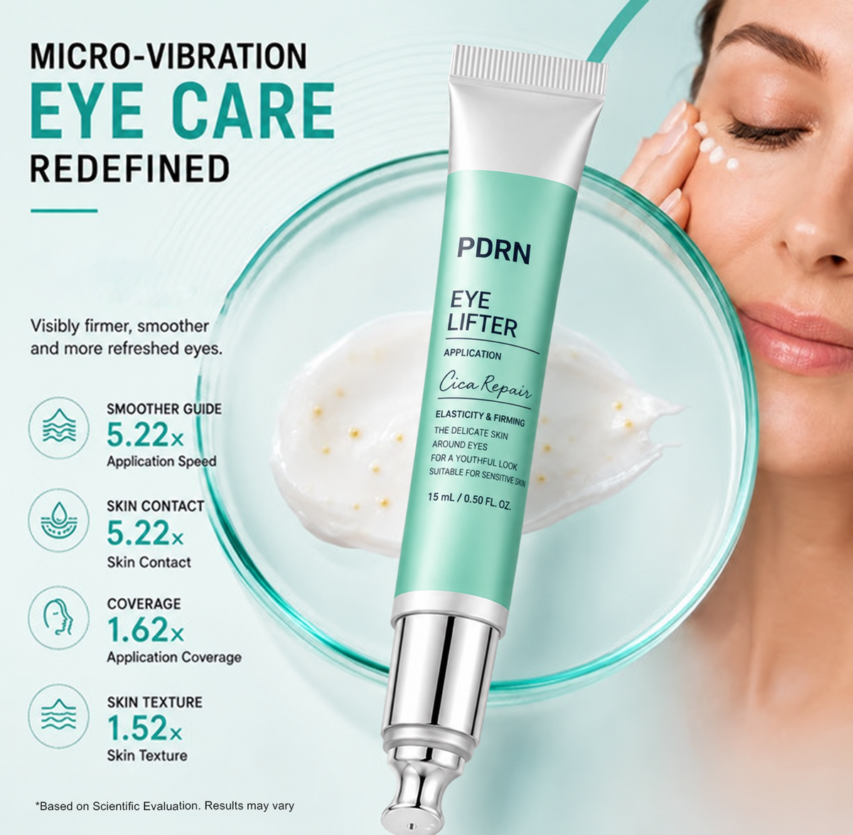 Viral PDRN Micro-Vibration Eye Applicator Cream