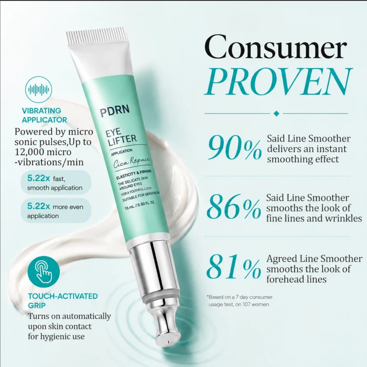 Viral PDRN Micro-Vibration Eye Applicator Cream