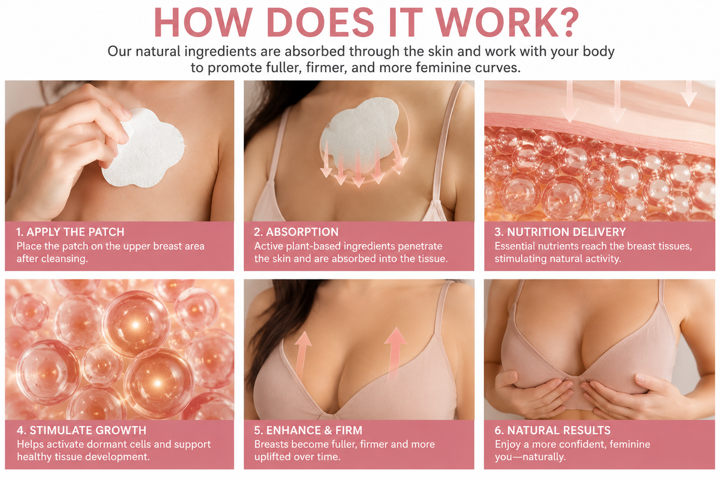Breast Enhance Mentmicroneedle Patch