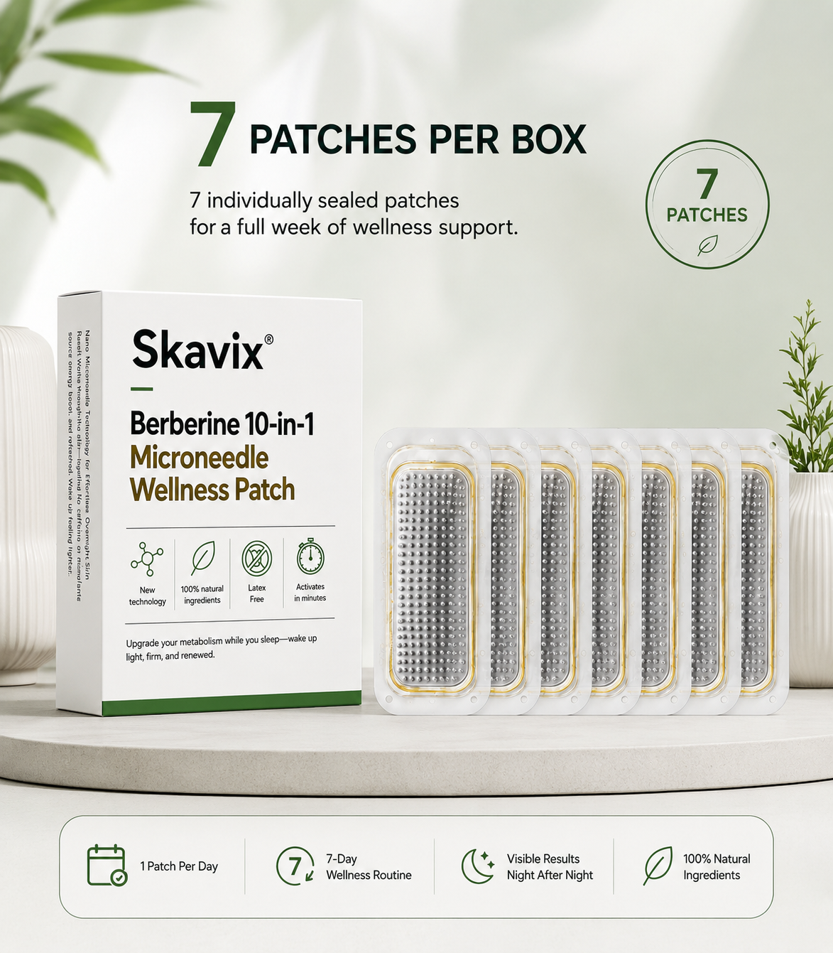 Berberine 10-in-1 Microneedle Wellness Patch