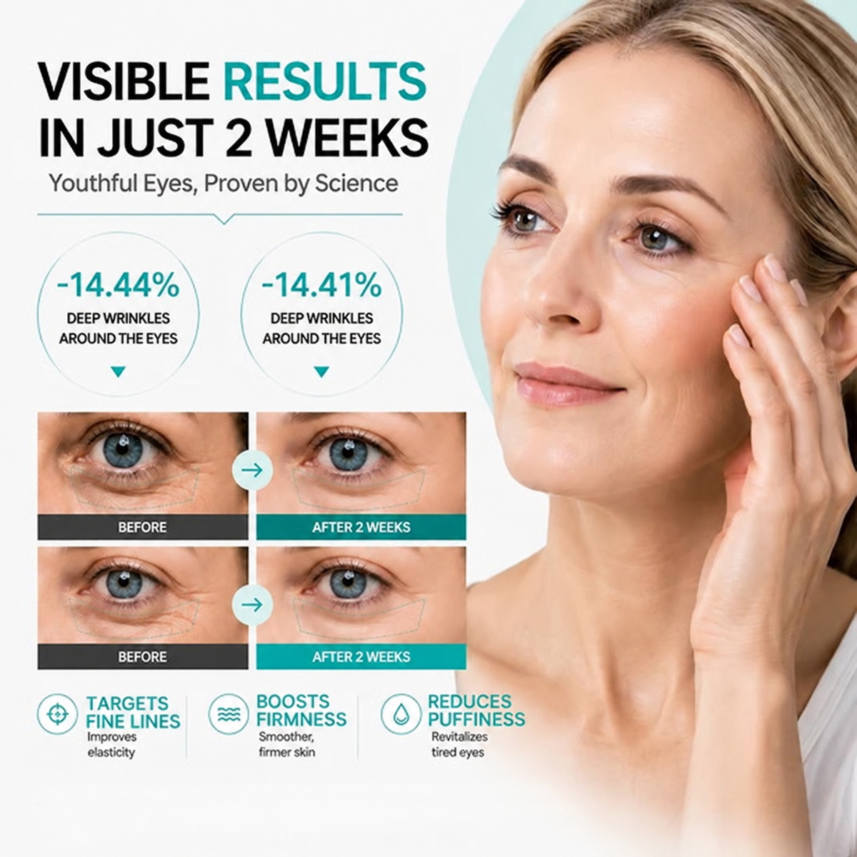 Viral PDRN Micro-Vibration Eye Applicator Cream